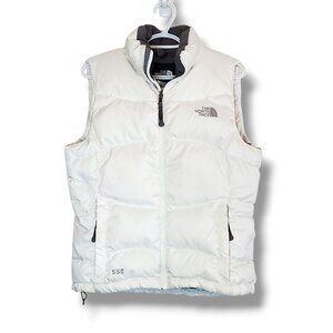 The North Face Nuptse 500 Series Down Puffer Vest White Size Womens S